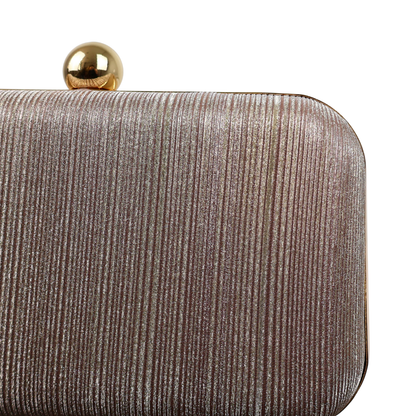 Bolsa Clutch Festa Brilho Champagne