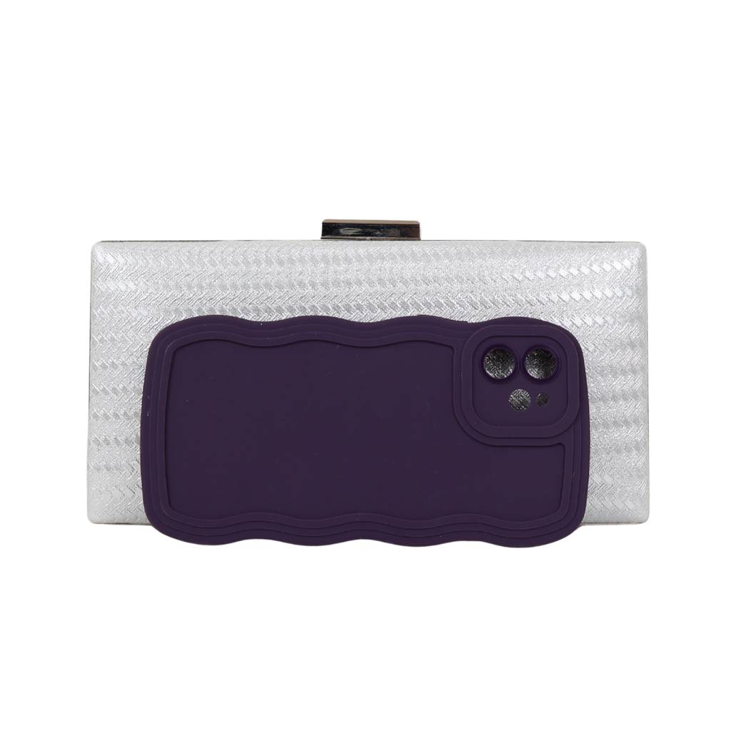 Bolsa de Festa Clutch Prata