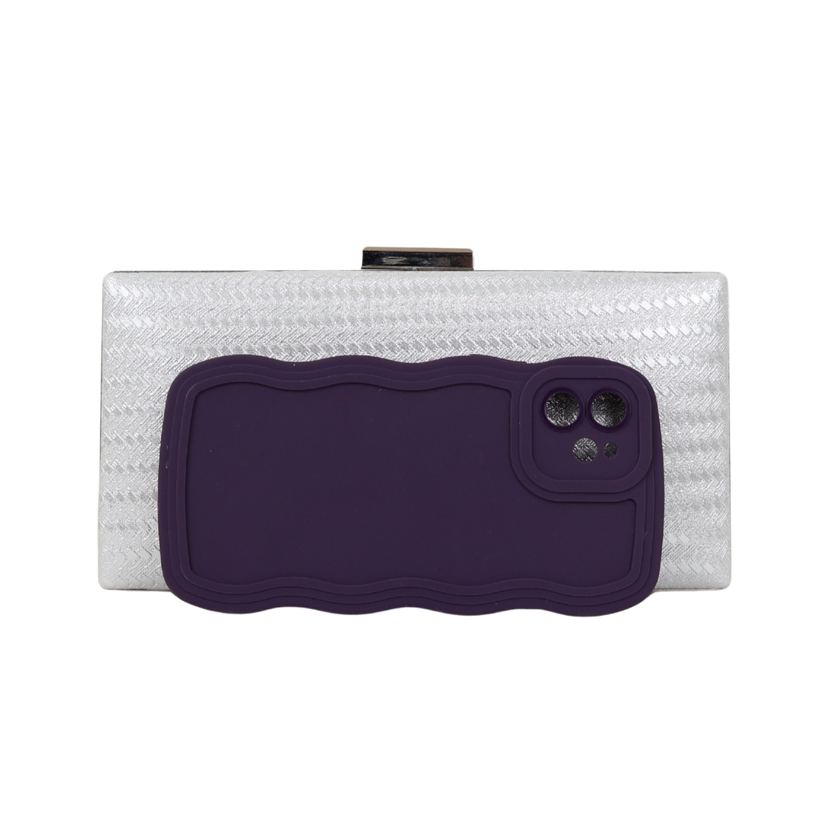 Bolsa de Festa Clutch Prata