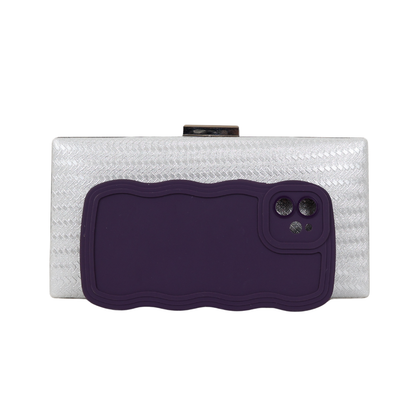 Bolsa de Festa Clutch Prata
