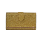 Bolsa de Festa Clutch com Espelho Acrílico Dourada