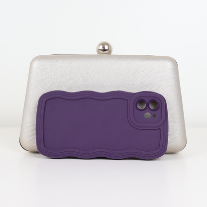 Bolsa Clutch Festa Prateada