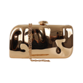 Bolsa de Festa Clutch Metalizada Dourada