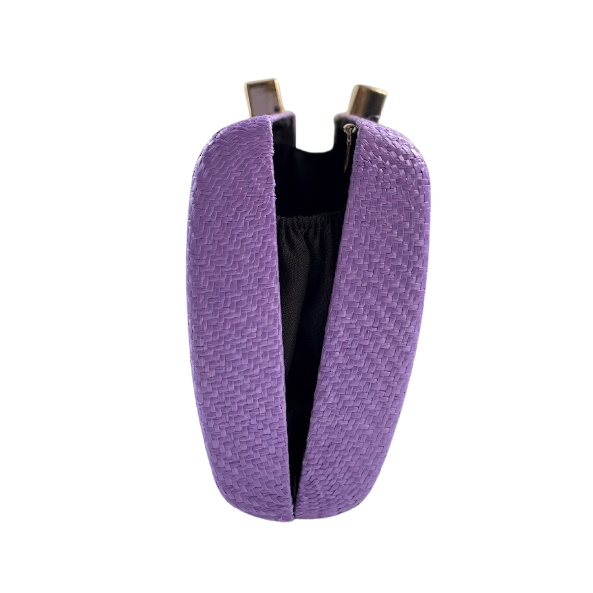 Bolsa de Festa Clutch Palha Lilás