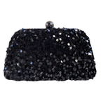Bolsa de Festa Clutch Paetê Lantejoulas Preta - ReUse