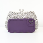 Bolsa Festa Clutch Pedraria Strass Prata