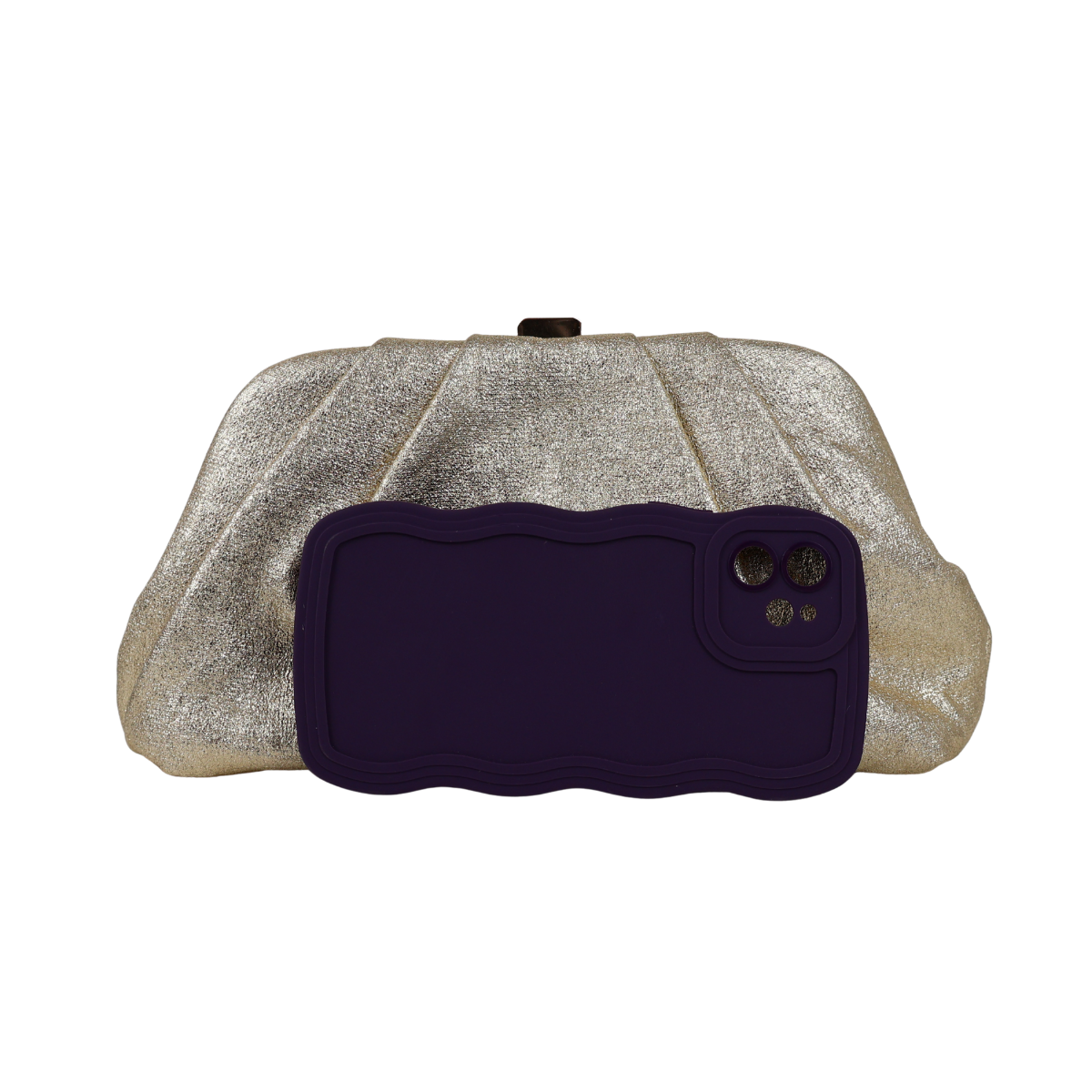 Bolsa Pouch Festa Clutch Dourada