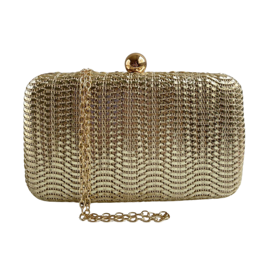 Bolsa de Festa Clutch Dourada