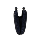 Bolsa Festa Clutch Pedraria Strass Azul Marinho