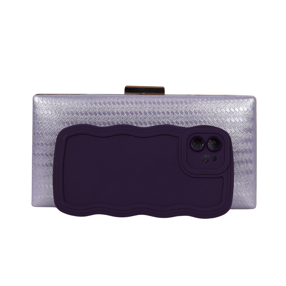 Bolsa de Festa Clutch Lilás