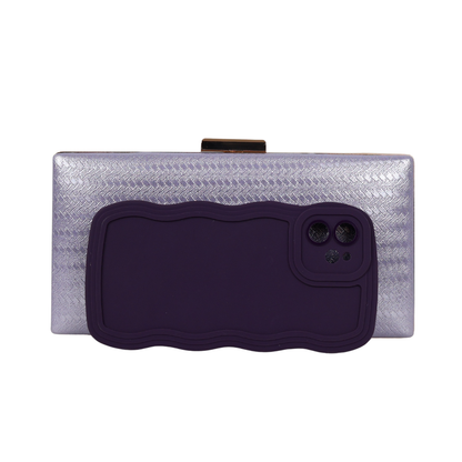 Bolsa de Festa Clutch Lilás