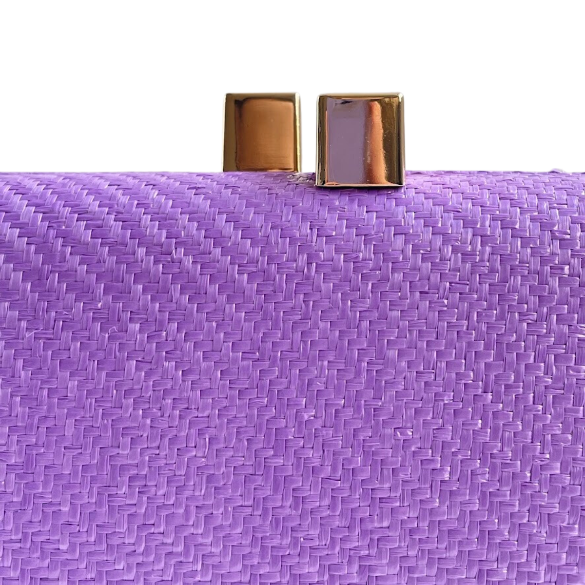 Bolsa de Festa Clutch Palha Lilás