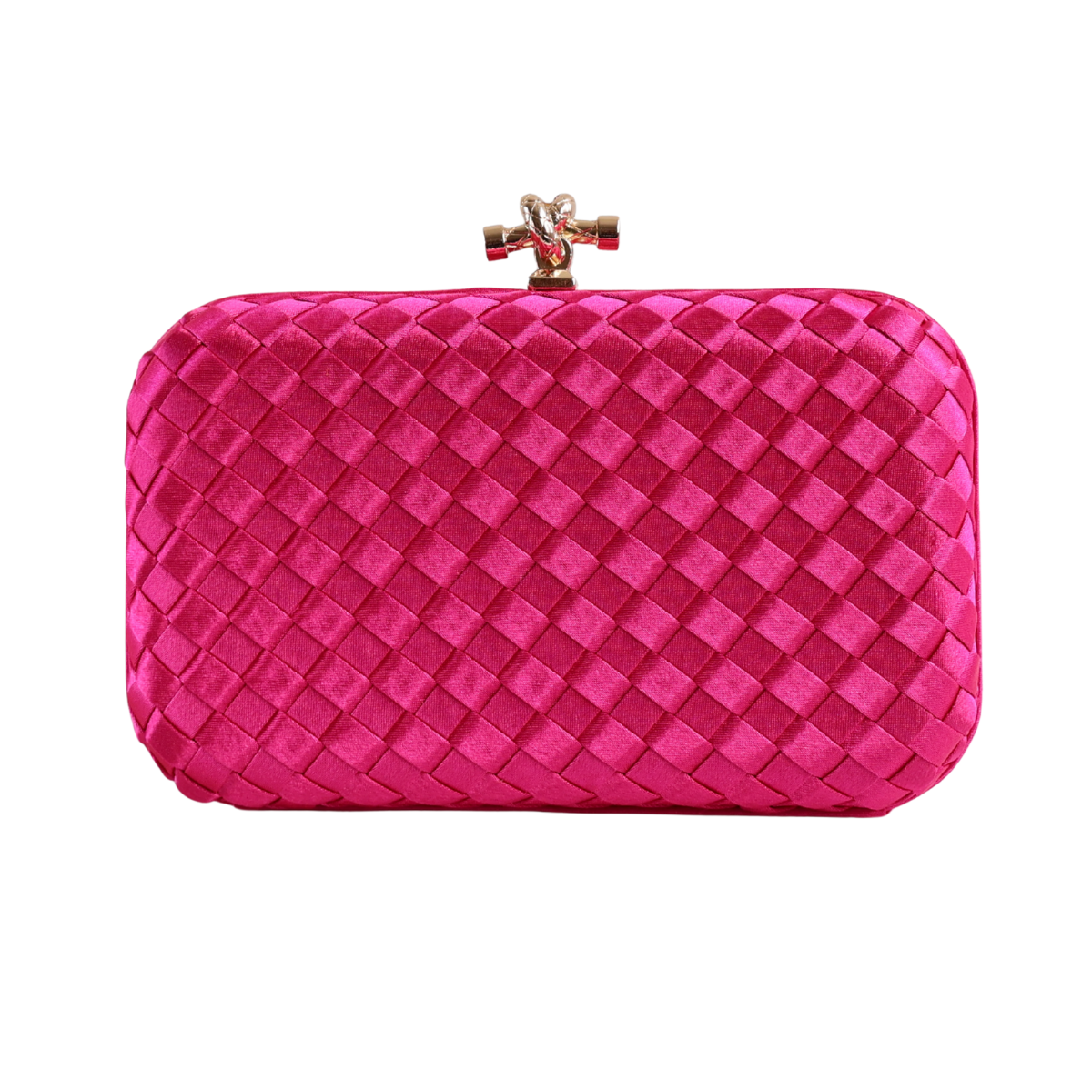 Bolsa Clutch Festa Tressê Cetim Inspired Média Rosa Pink
