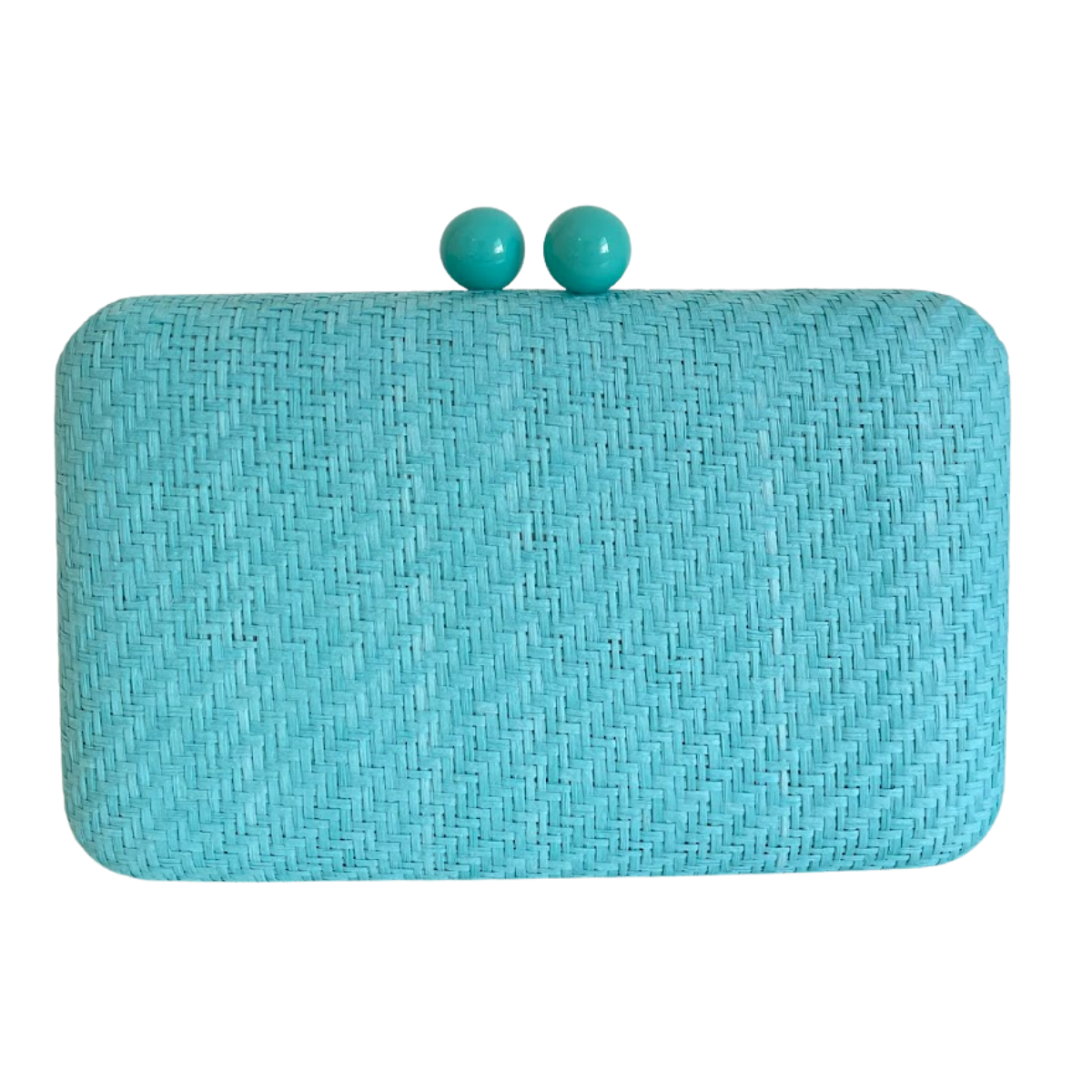 Bolsa de Festa Clutch Palha Azul Turquesa - ReUse