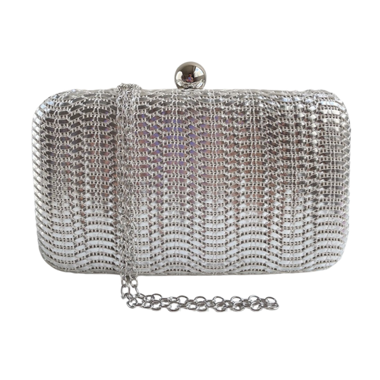 Bolsa de Festa Clutch Prata