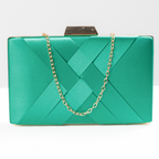 Bolsa de Festa Clutch Cetim Verde - ReUse