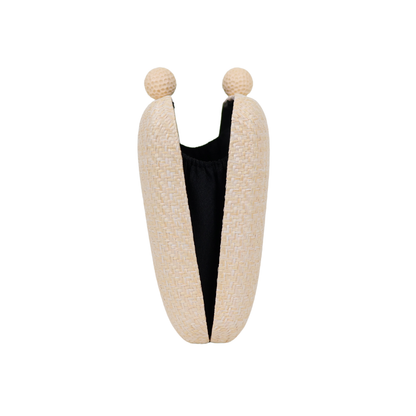Bolsa Clutch Festa Palha Bege Claro