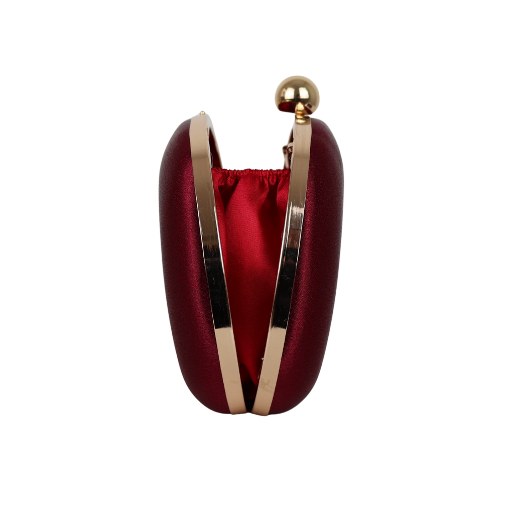 Bolsa de Festa Clutch Vinho