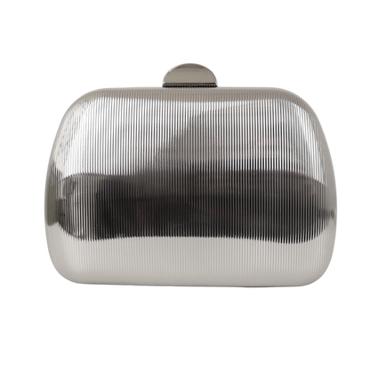 Bolsa de Festa Clutch Metalizada Prata