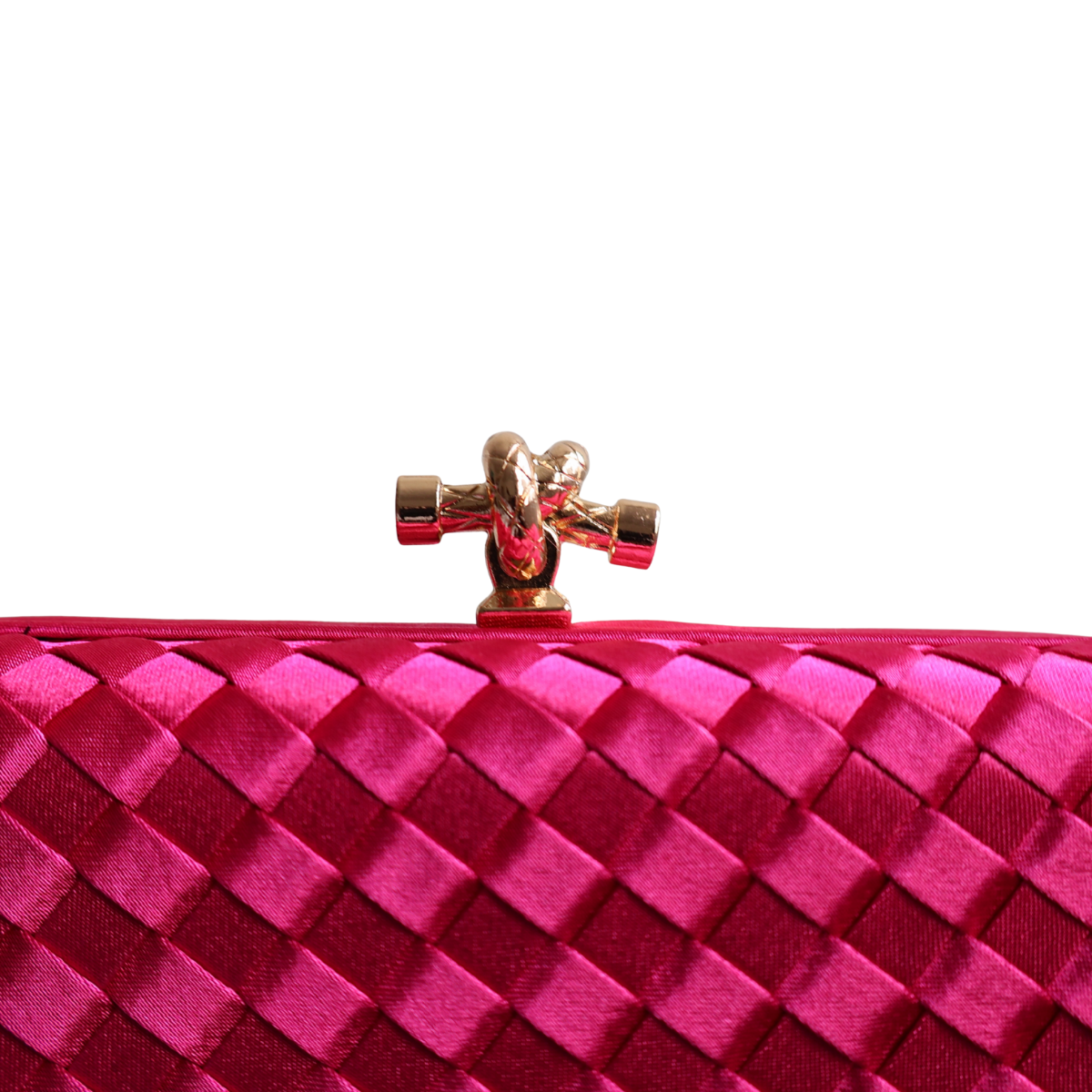 Bolsa Clutch Festa Tressê Cetim Inspired Média Rosa Pink