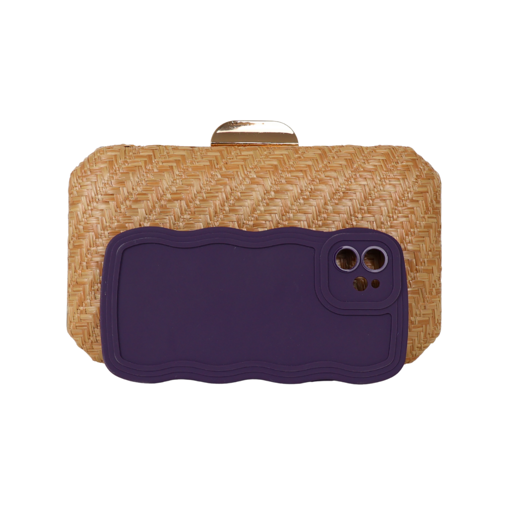 Bolsa Clutch Festa Palha Caramelo - ReUse