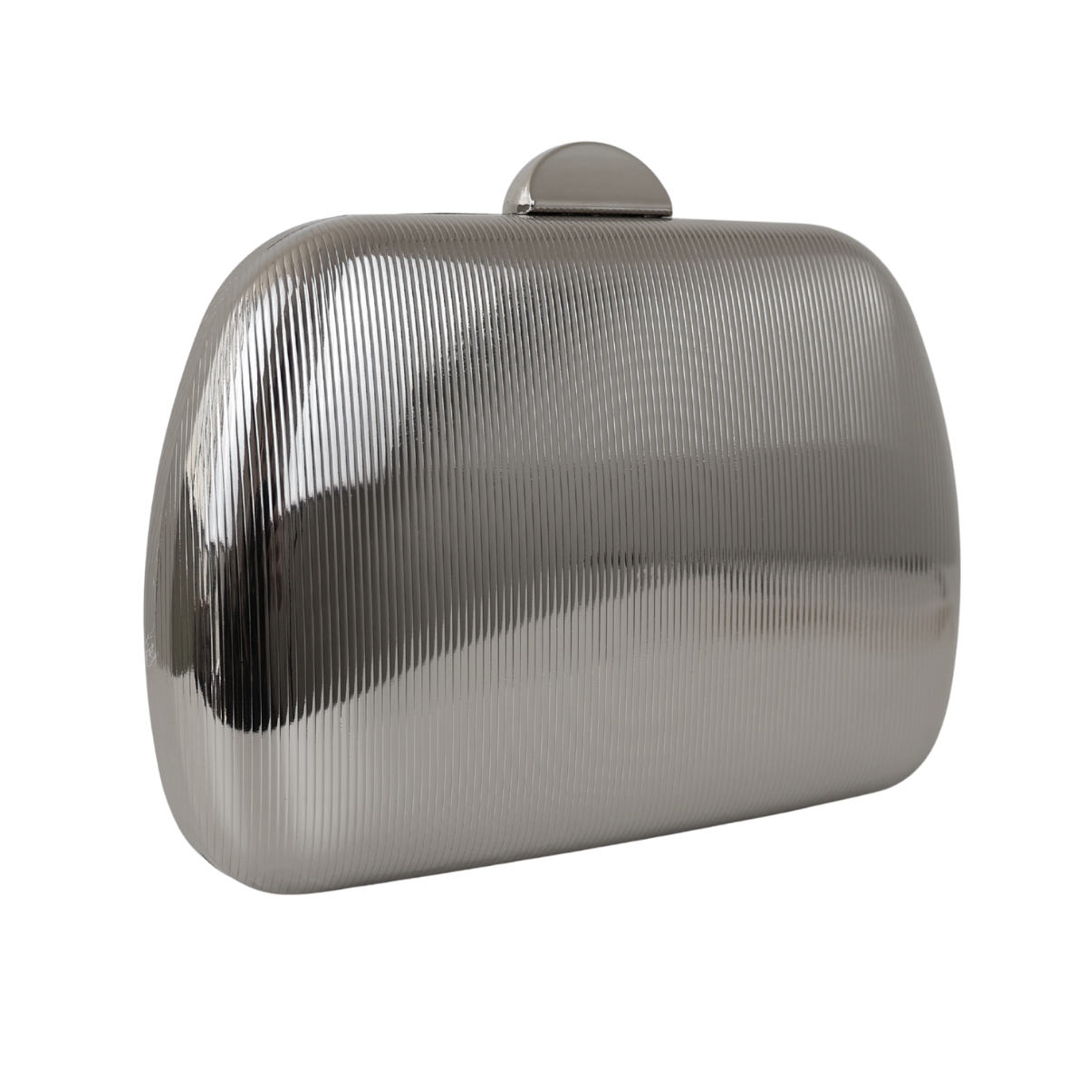 Bolsa de Festa Clutch Metalizada Prata