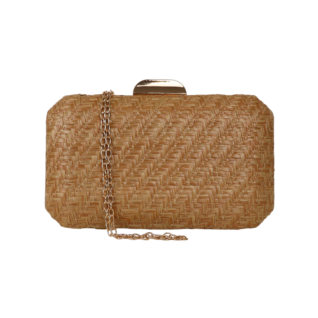 Bolsa Clutch Festa Palha Caramelo - ReUse