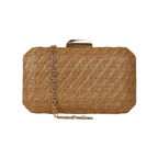 Bolsa Clutch Festa Palha Caramelo - ReUse
