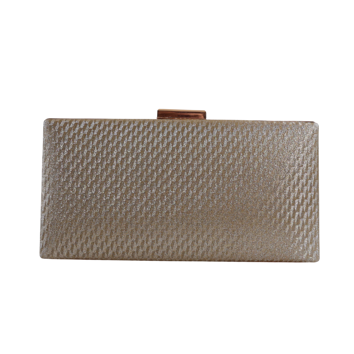 Bolsa Festa Clutch Retangular Dourada