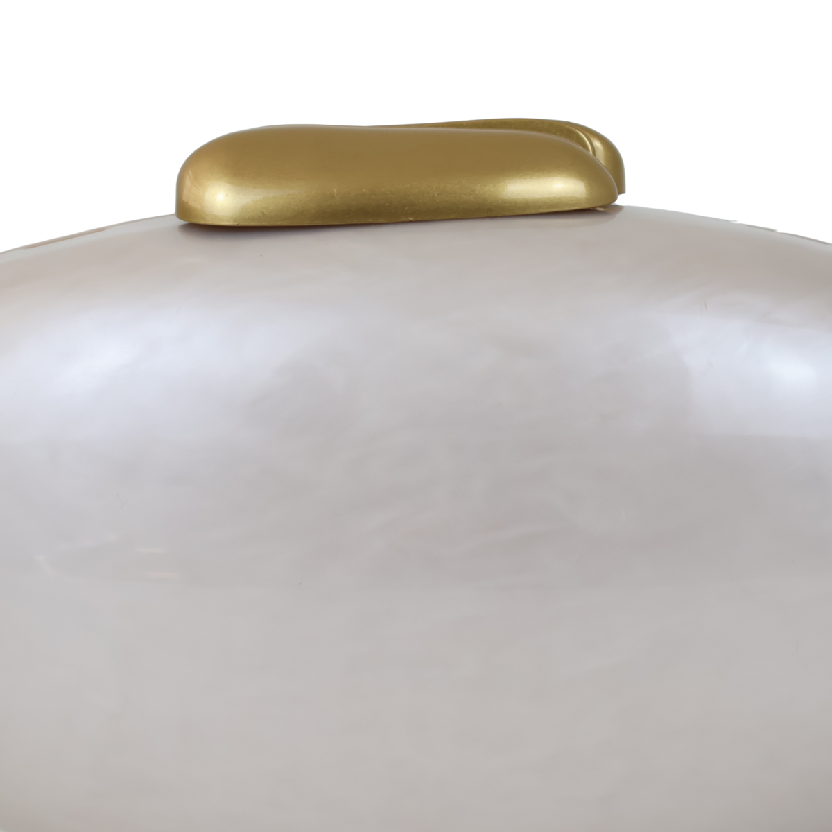 Bolsa Clutch Festa Acrílico Oval Bege Nude