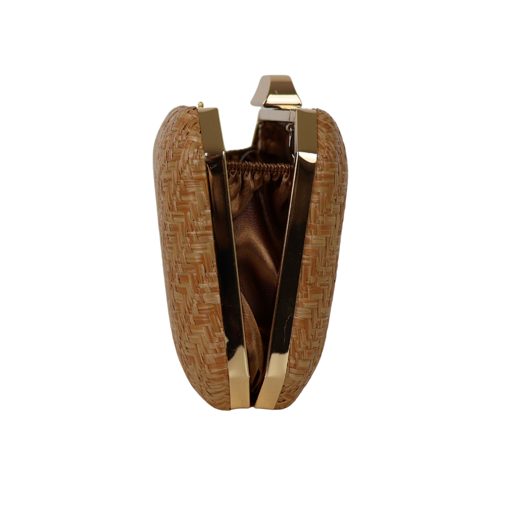 Bolsa Clutch Festa Palha Caramelo - ReUse