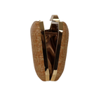 Bolsa Clutch Festa Palha Caramelo - ReUse