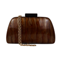 Bolsa Clutch Festa Acrílico Marrom - ReUse