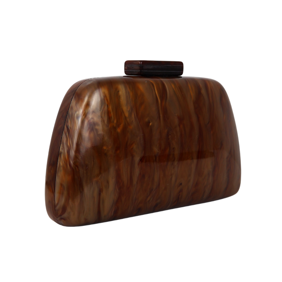 Bolsa Clutch Festa Acrílico Marrom