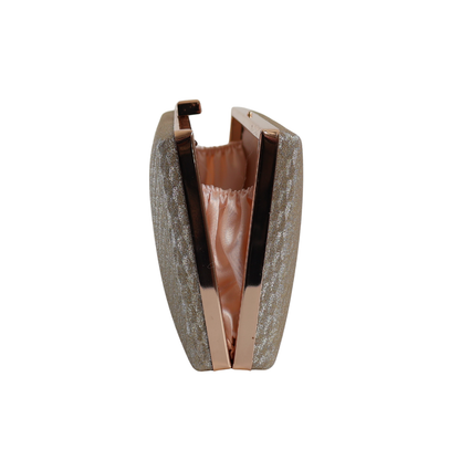 Bolsa Festa Clutch Retangular Dourada