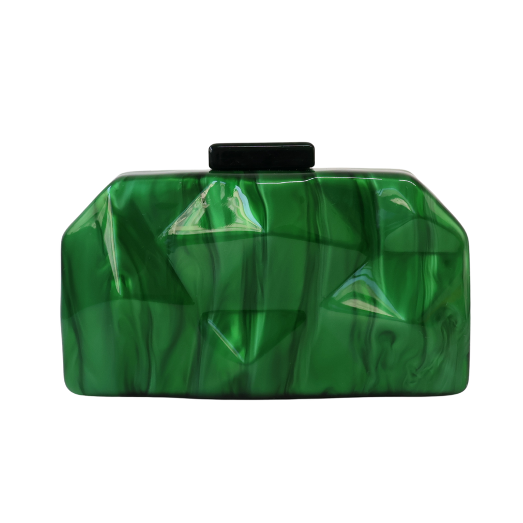Bolsa Clutch Festa Acrílico Verde