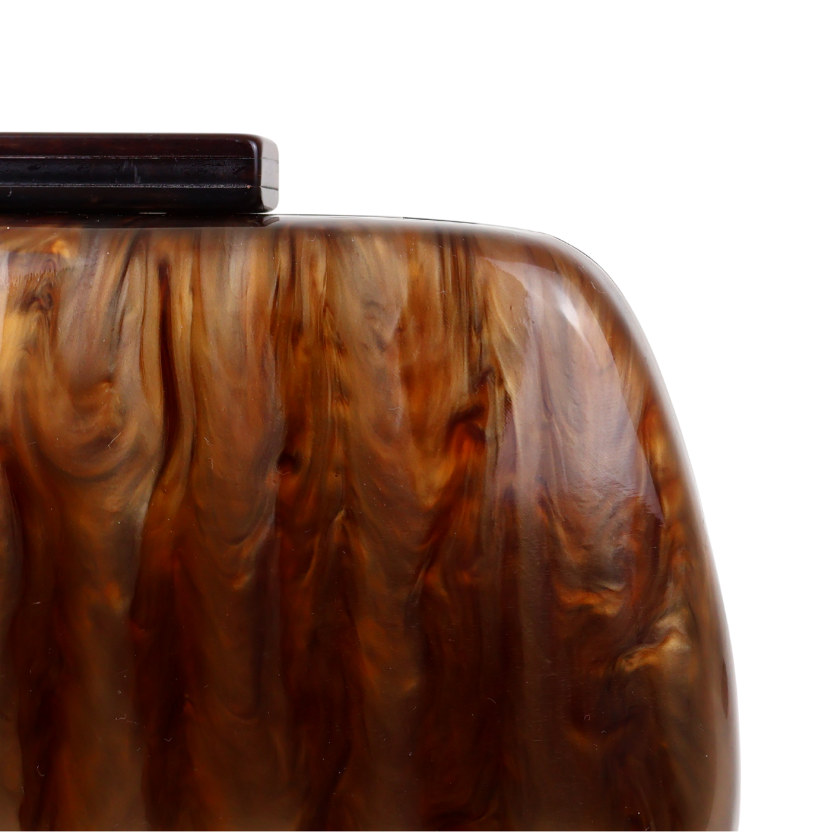 Bolsa Clutch Festa Acrílico Marrom