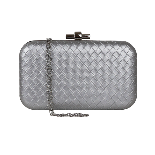 Bolsa Clutch Festa Tramas Prata
