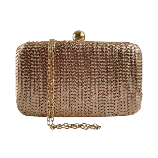 Bolsa de Festa Clutch Champagne