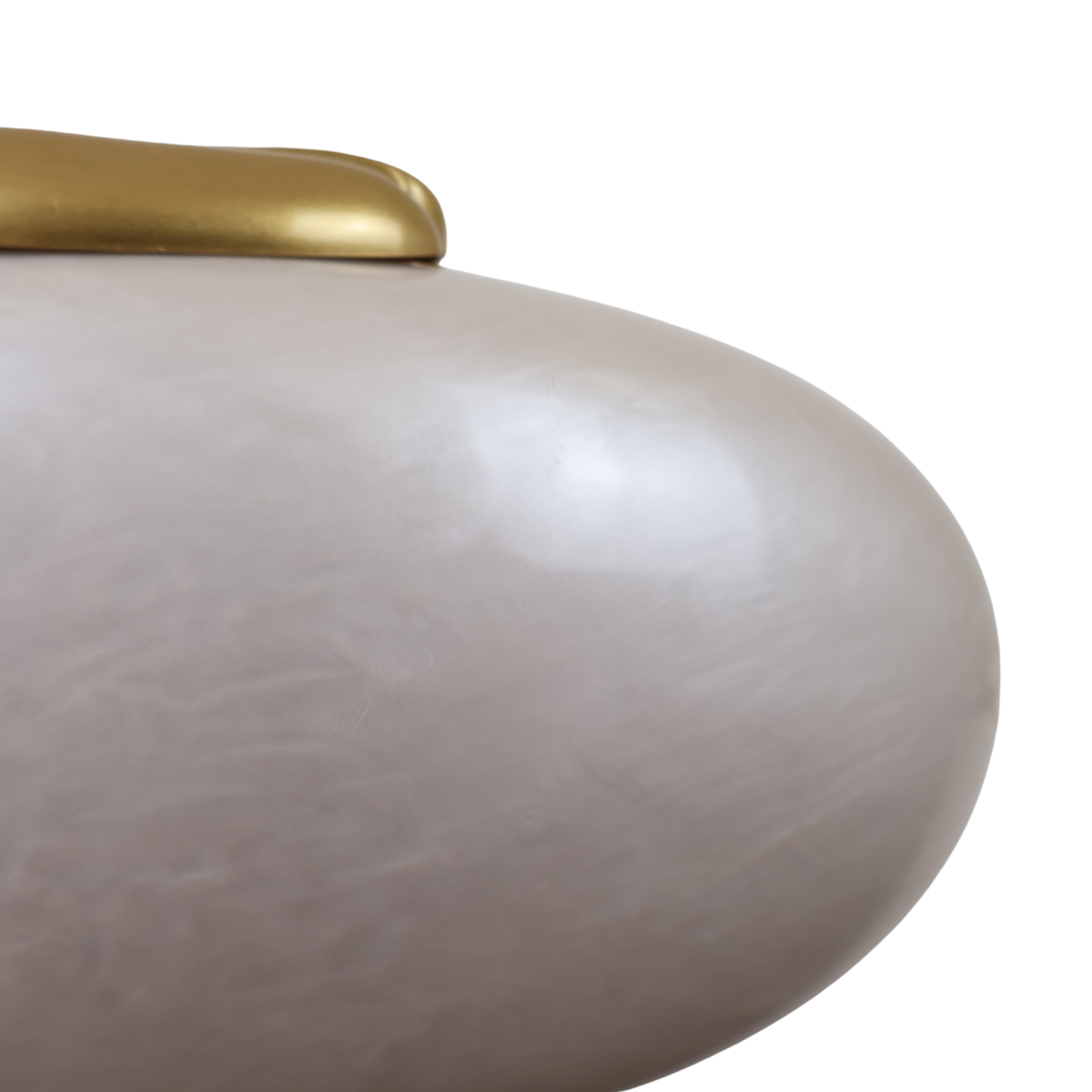 Bolsa Clutch Festa Acrílico Oval Bege Nude