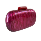 Bolsa Clutch Festa Acrílico Oval Rosa