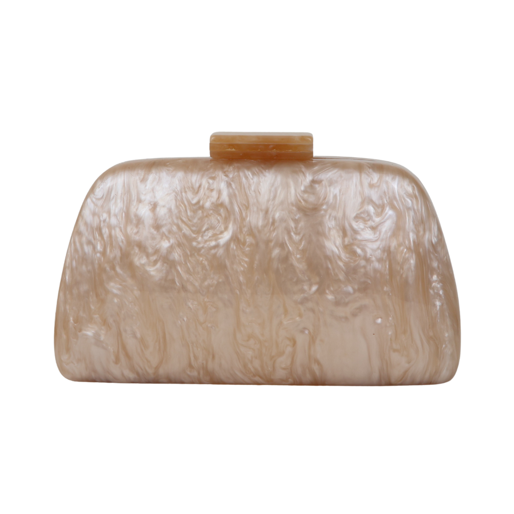 Bolsa Clutch Festa Acrílico Bege