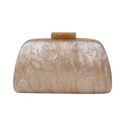 Bolsa Clutch Festa Acrílico Bege