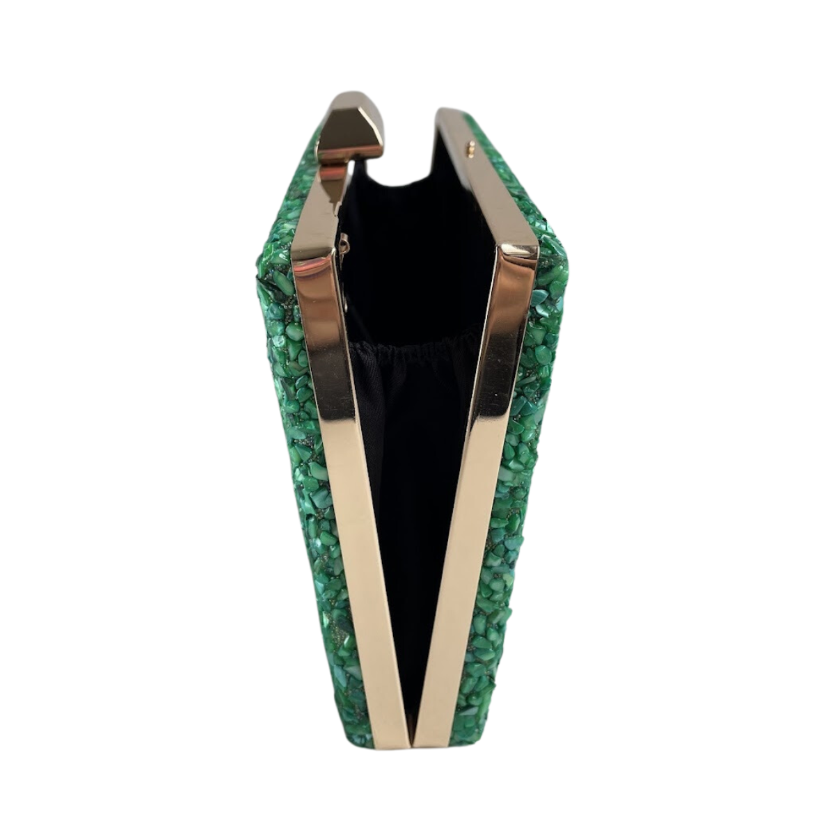 Bolsa Festa Clutch Pedraria Verde