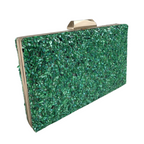 Bolsa Festa Clutch Pedraria Verde
