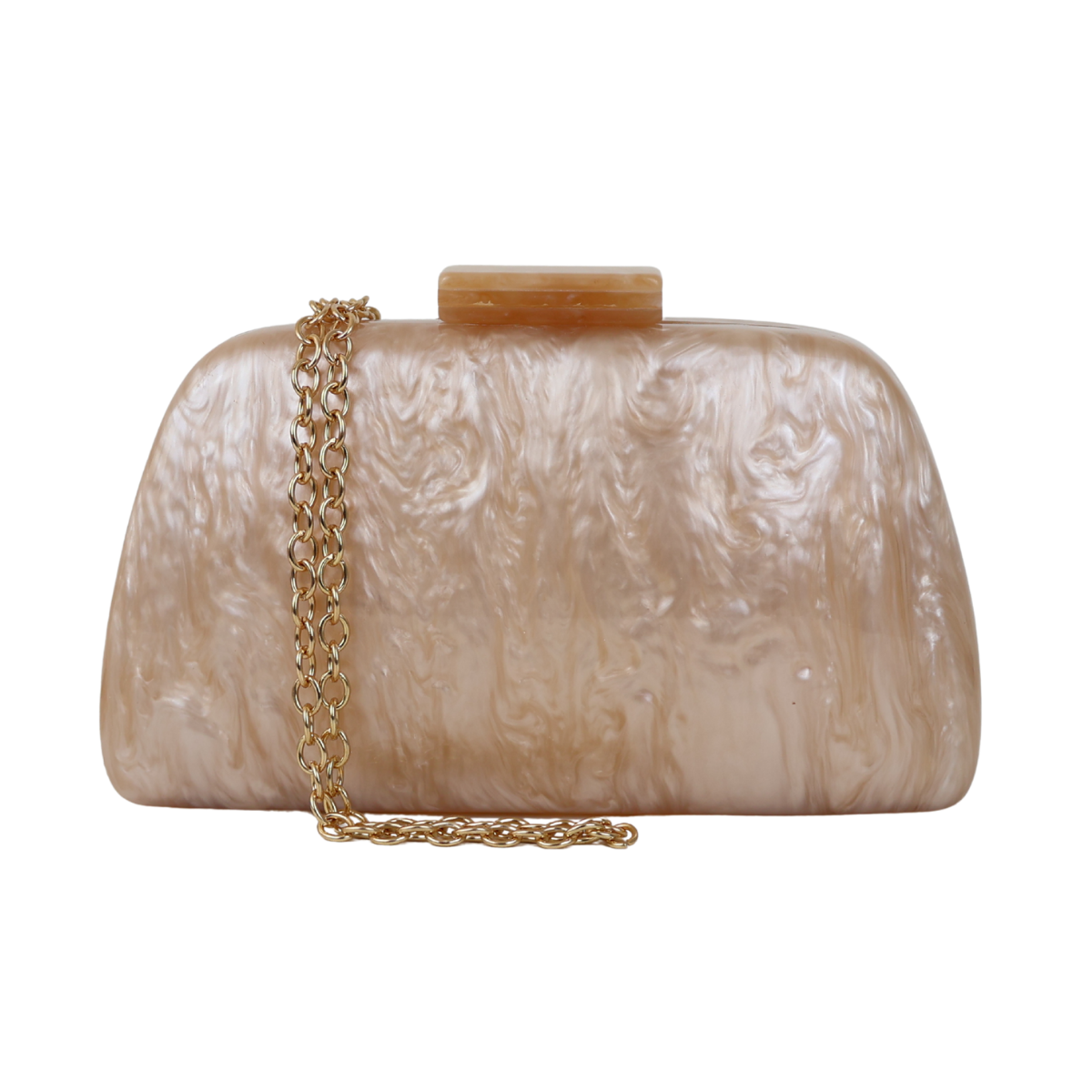 Bolsa Clutch Festa Acrílico Bege