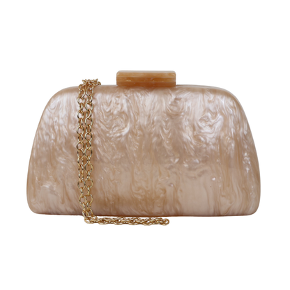 Bolsa Clutch Festa Acrílico Bege