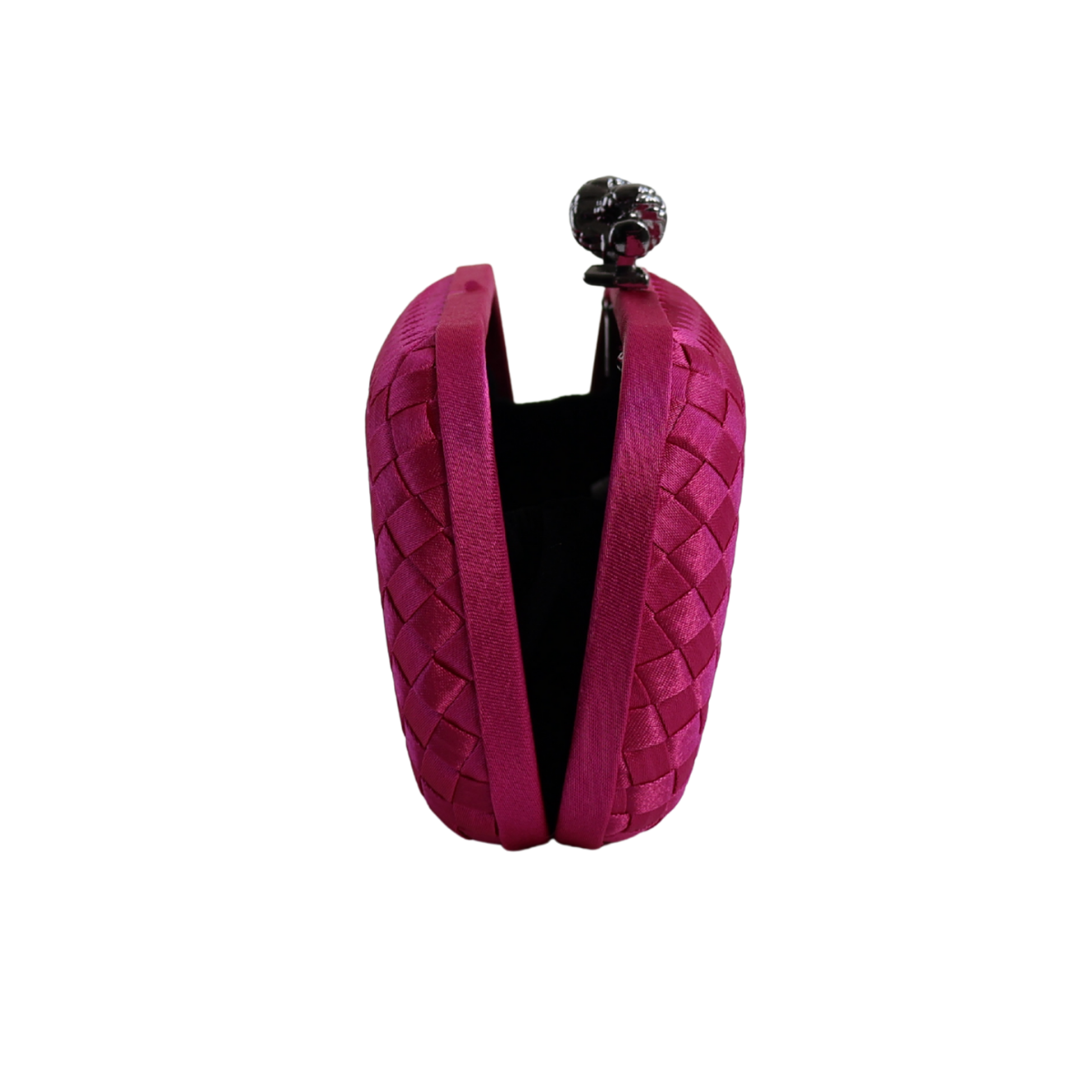 Clutch Tressê Cetim Inspired Pequena Fúcsia