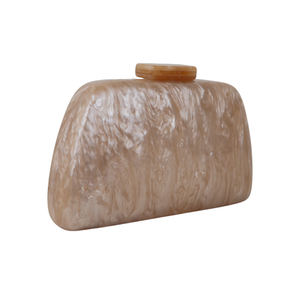 Bolsa Clutch Festa Acrílico Bege