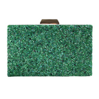 Bolsa Festa Clutch Pedraria Verde